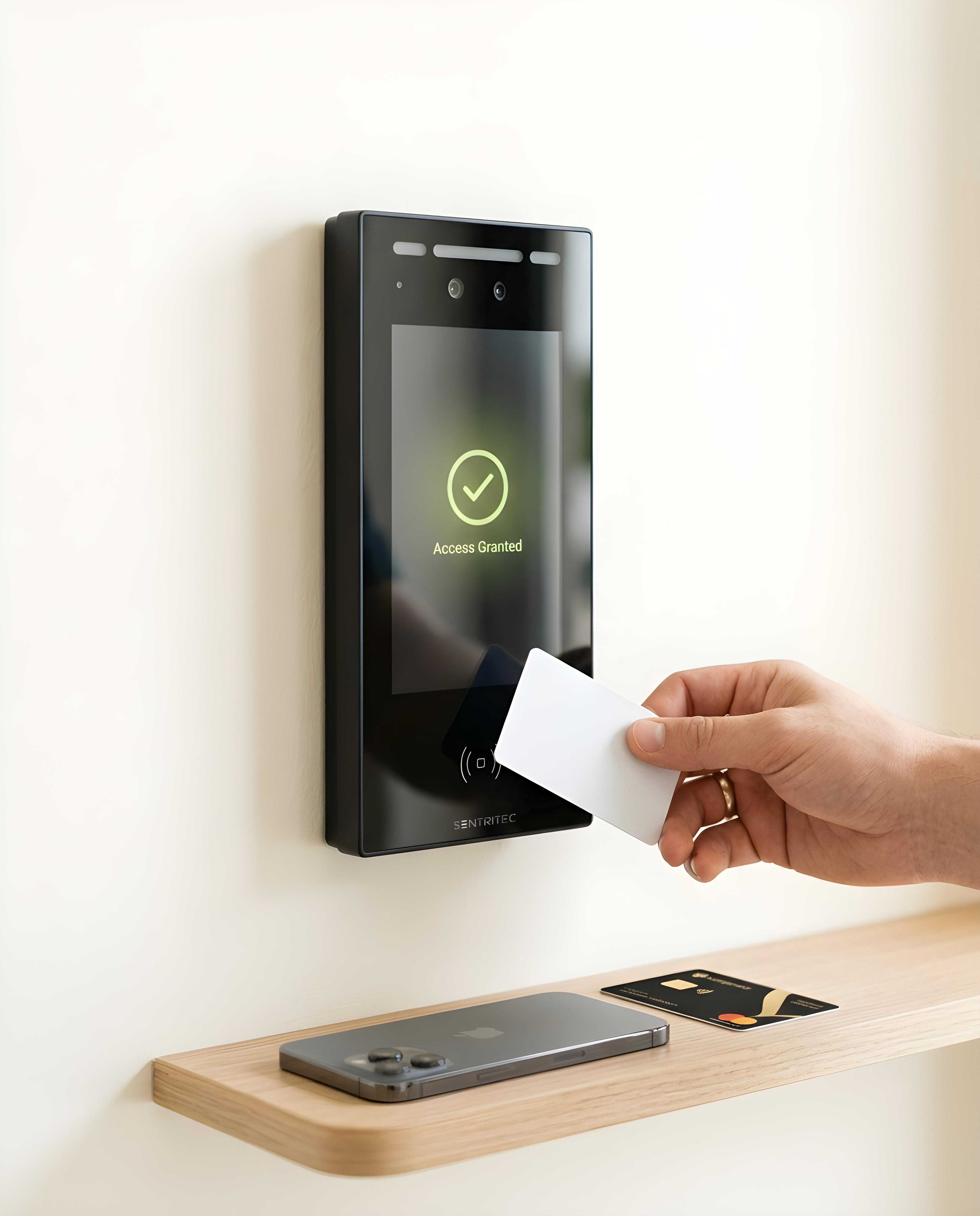 Tapping a card credential on a reader